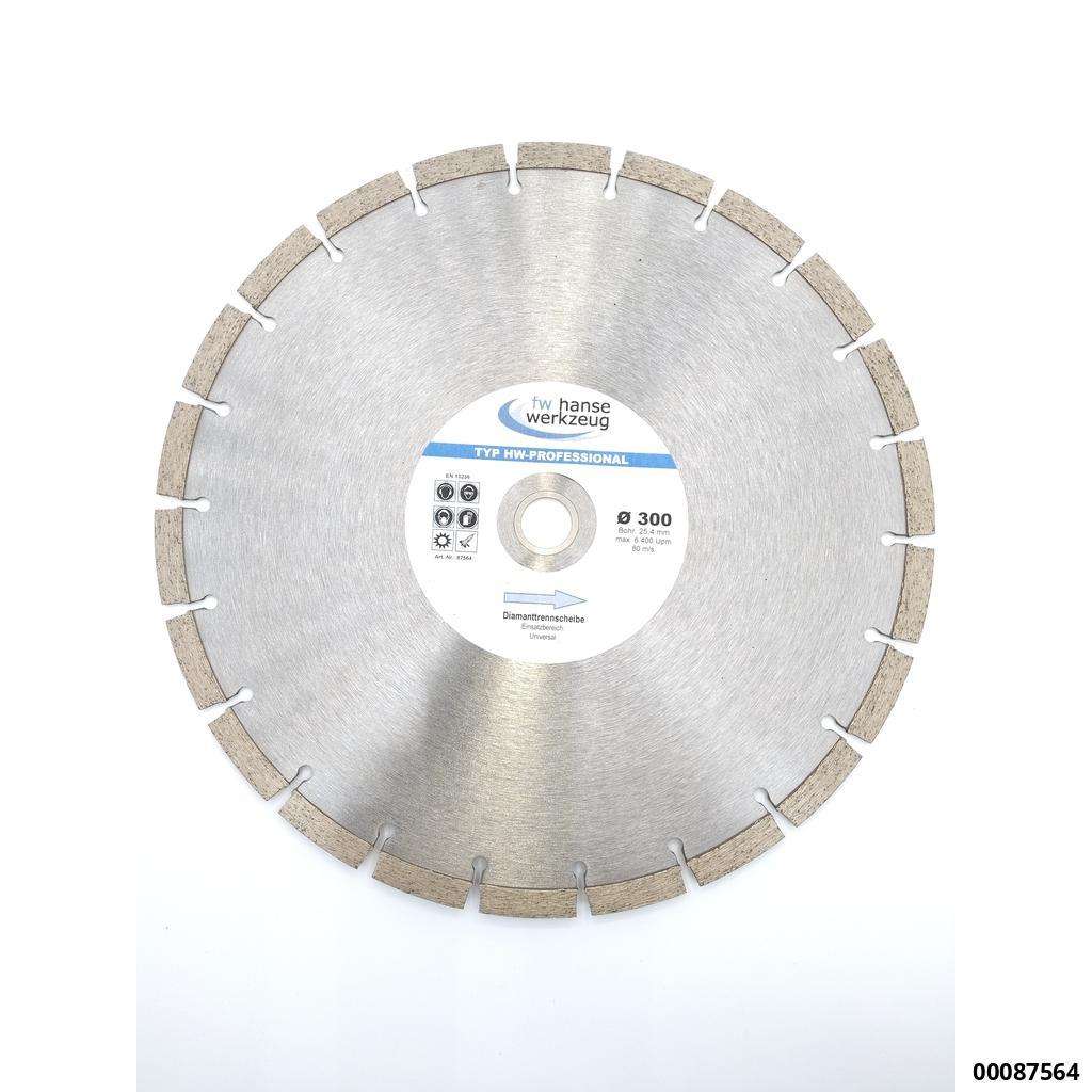 Diamanttrennscheibe " ECO-Line Universal"  300mm x 25,4mm Bohrung