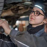 Headlamp 450 Lumen COB LED on/off contactless