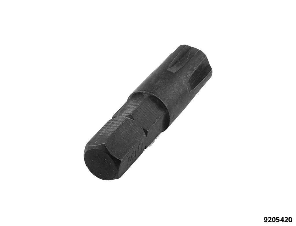 Embout Bit à clav. dentée (Ribe)M10court récept.5/16"