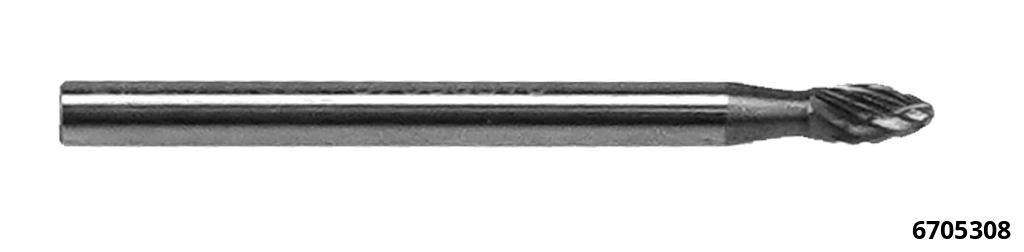 Vollhartmetallfräser Schaft 3,0 mm Tropfenform