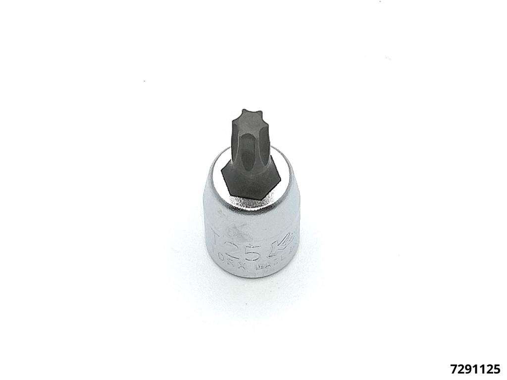 T-profile bit sockets T25 1/4" drive x 32 long not tamper proof