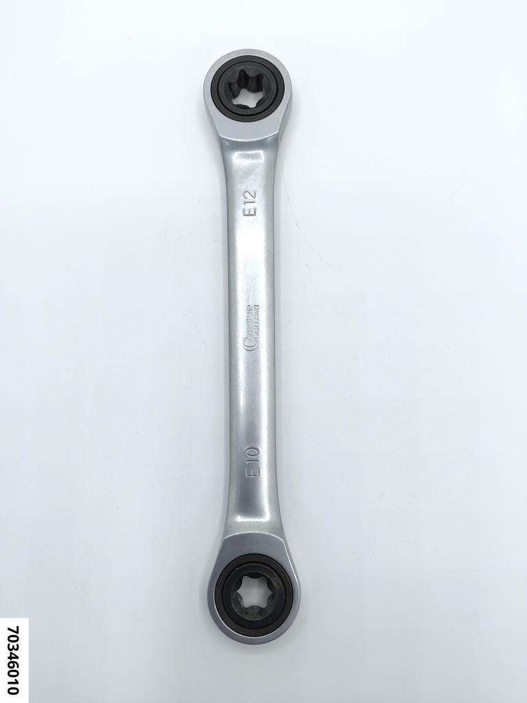 Doppelknarren-Ringschlüssel E 10 x E 12 lang