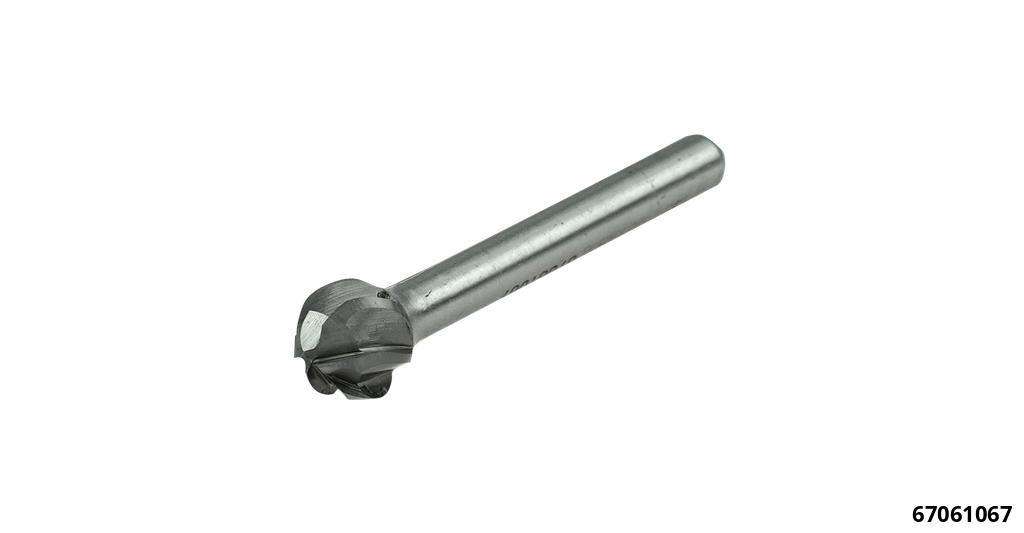 HM-Frässtift  kugelform 12,0 mm Aluzahnung / Schaft: 6mm