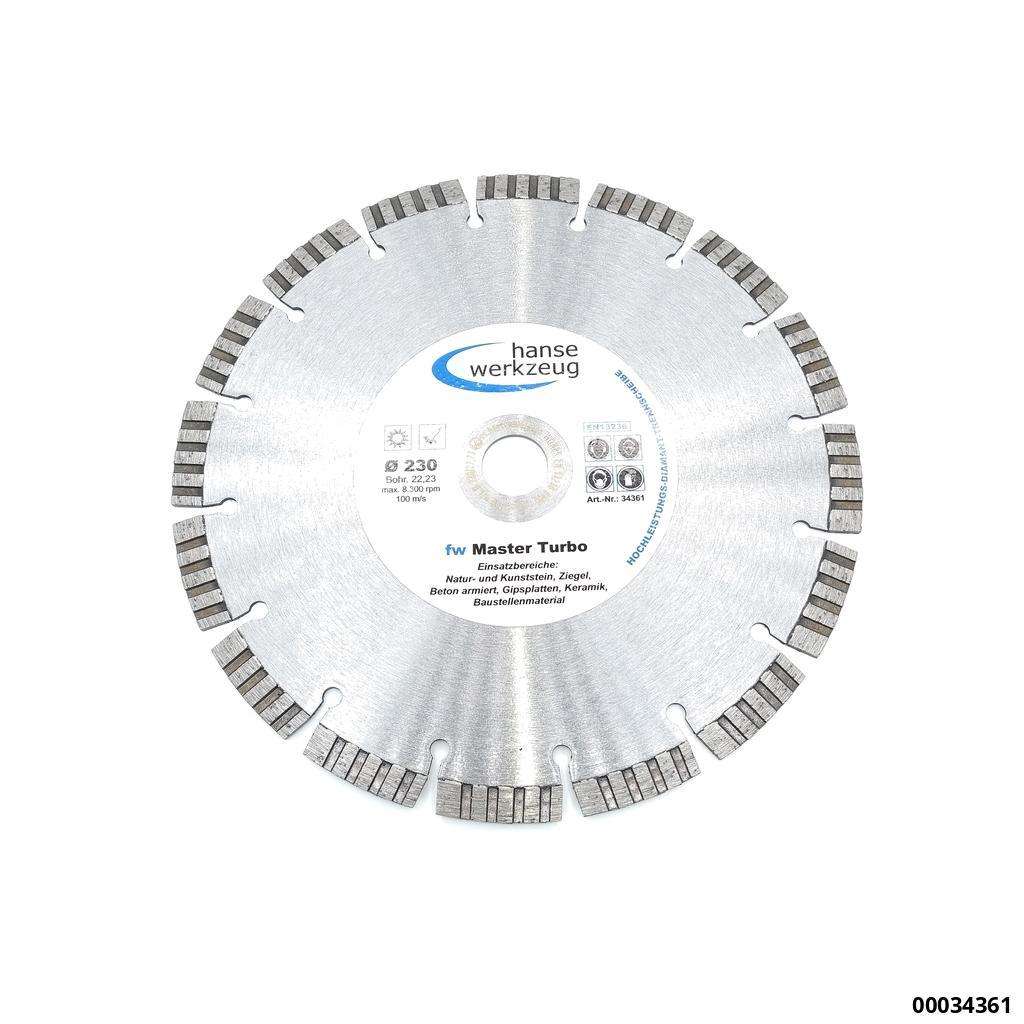 Master **TURBO**  Diamant- Trennscheibe 230 x 22,3mm