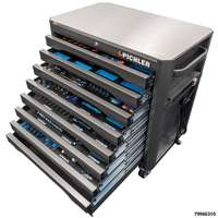 Tool Cabinet P36s, Color: BLACK, incl. tool assortment 558 pcs. "Expert"