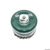 Topfbürste, gezopft,  100 mm M14 x 2,0 VA / 0,35  Drahtstärke