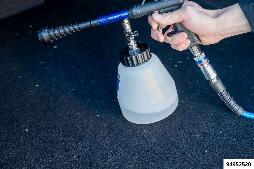 Power-Air Reinigungspistolenset mit 3 Behältern (1x 1000 ml & 2x 500 ml)