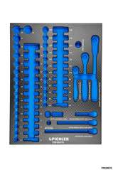 Einlage für 79930070 Steckschlüsselsatz 3/8", 64-tlg. 376x495x32 mm