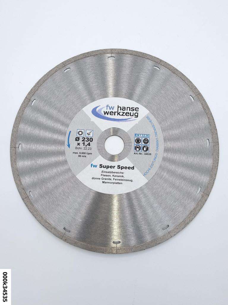 Dia.-Trennscheibe "fw Super-Speed" 230x1,4x22,23*