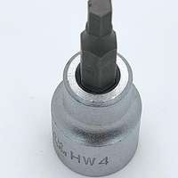 Steckschlüssel 3/8" für Innensechskantschrauben SW4, 22/48mm