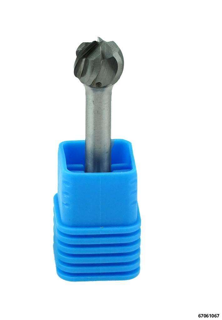 HM-Frässtift  kugelform 12,0 mm Aluzahnung / Schaft: 6mm