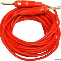 Cable de mesure hautement flexible 5 m a/2 prises rouge