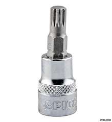 3/8" Socket, XZN, M8, length 48 mm