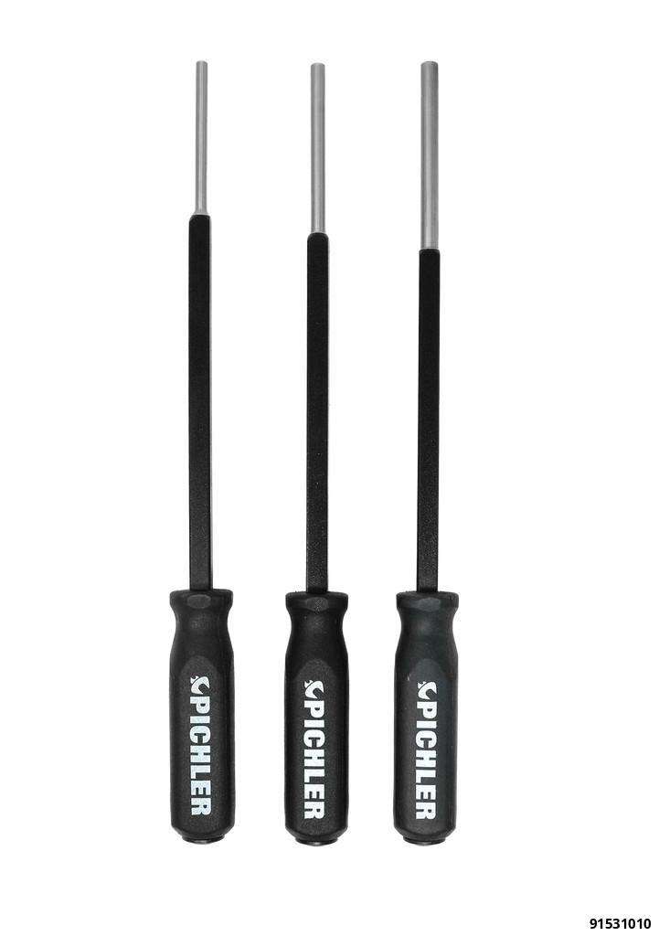 Extended reach pin punches XXL 3 pcs. Ø 6 mm, 8 mm, 10 mm