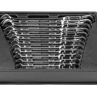 Jeu de clés mixtes à cliquet double articulation, 12 pcs.