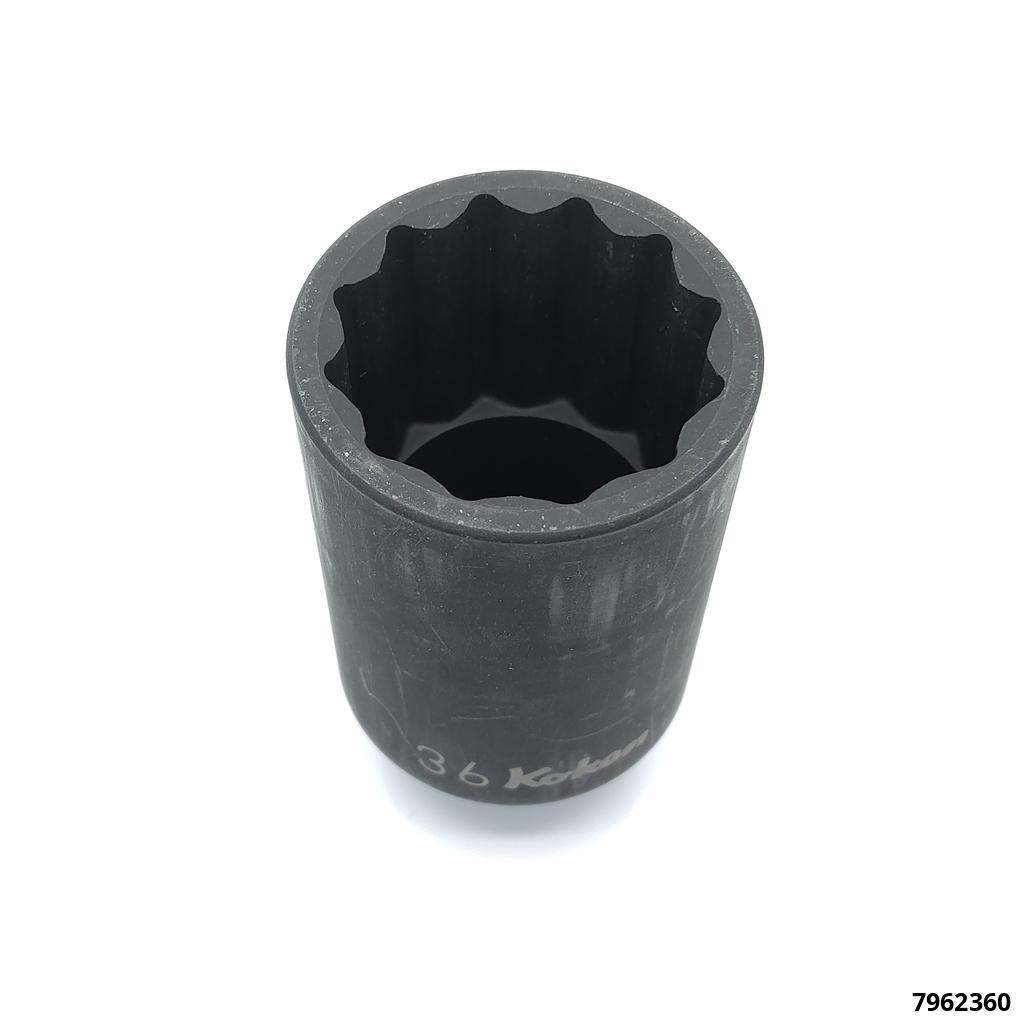 Schlagstecknuss 3/4" lang SW 36 dünnwandig  16301M