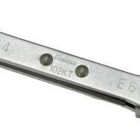Double-ended ratchet ring spanner E profile "extra flat"