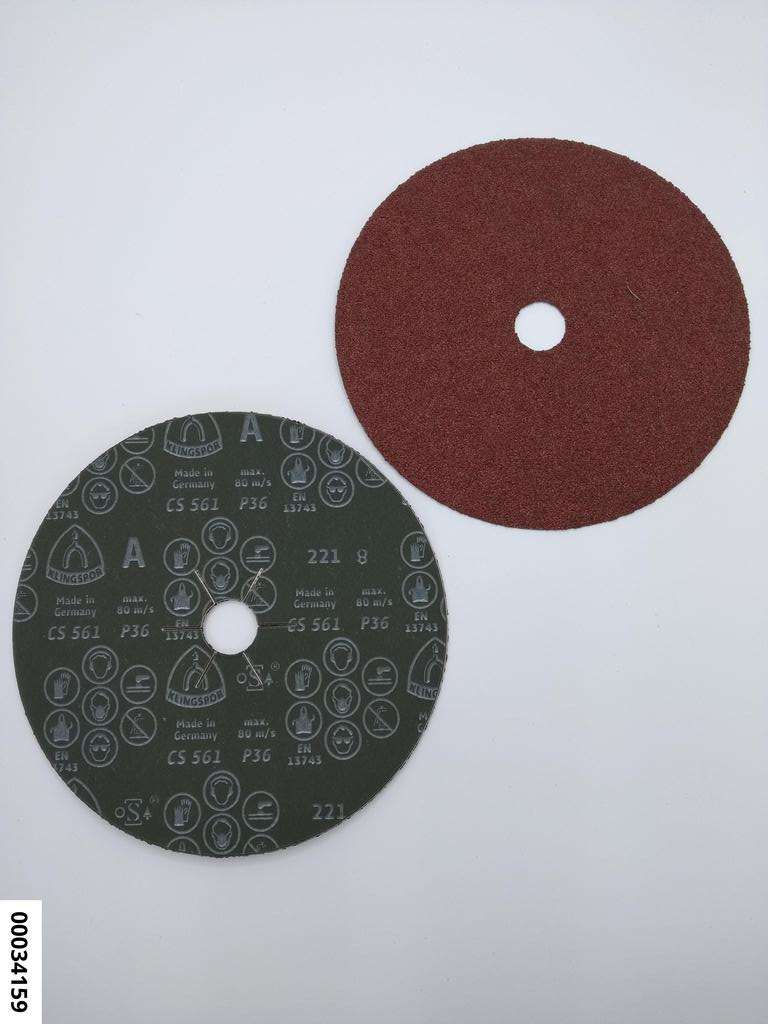 hansewerkzeug Vulkanfiberscheibe Form C 180 mm Korn 36