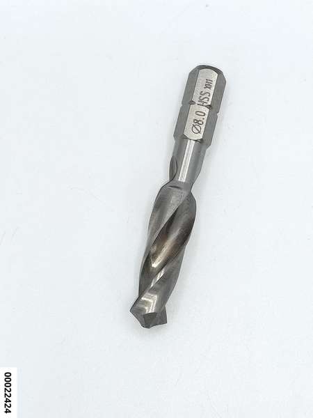hansewerkzeug HSS-Spiralbohrer-Bit mit 1/4" Bit- Aufnahme 8,0 mm
