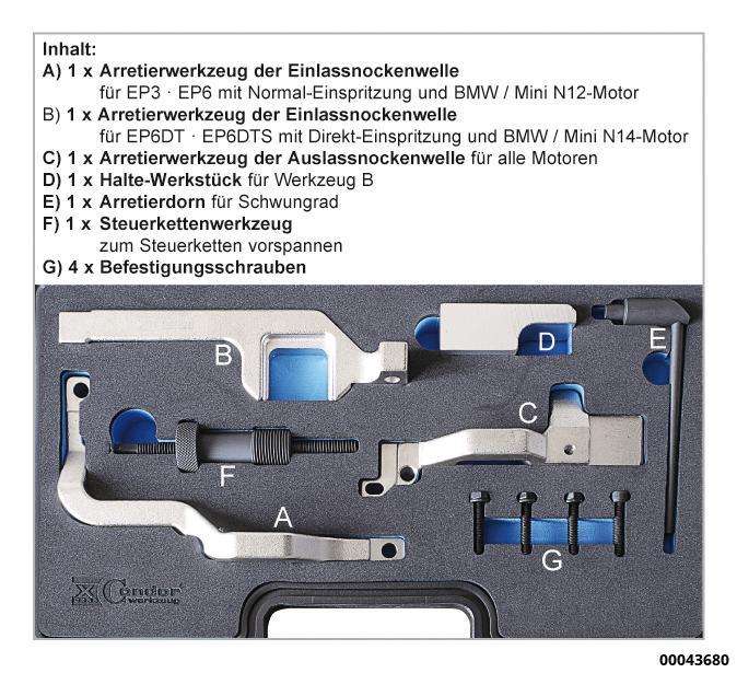 Steuerzeiten-Werkzeug-Satz f. PSA