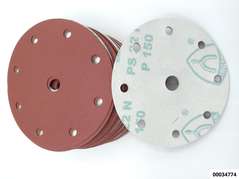 Schleifpapier kletthaftend 150 mm K 150  Lochform: GLS 1  (VE 100 Stück)