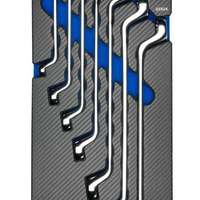 Offset Ring Spanner Set, 7 pcs., 10-24 mm