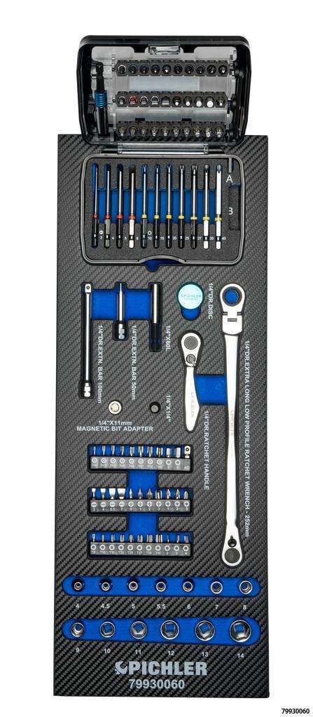 Bit & Micro-Bit Set 1/4", 107 pcs.