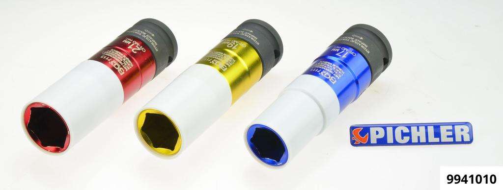 Embouts Torsions clé à choc 3 pcs, 17-19-21mm