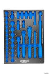Einlage für 79930100 Steckschlüsselsatz 1/2", 34-tlg. 376x495x32 mm