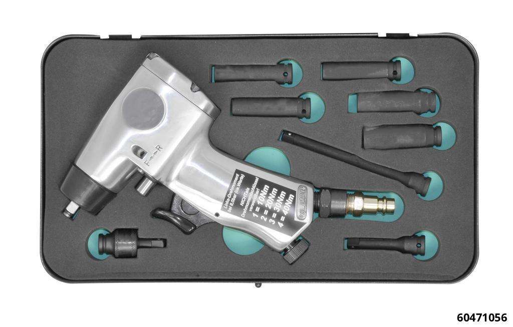 Kit pneumatique extracteur vibro Clé à choc 1/4" pour démontage bougies