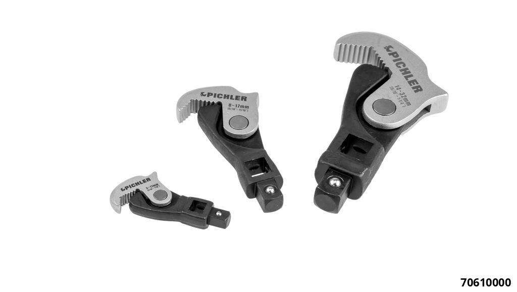 Einhandschlüssel-Set 3-tlg. universell einstellbar von 5-32 mm