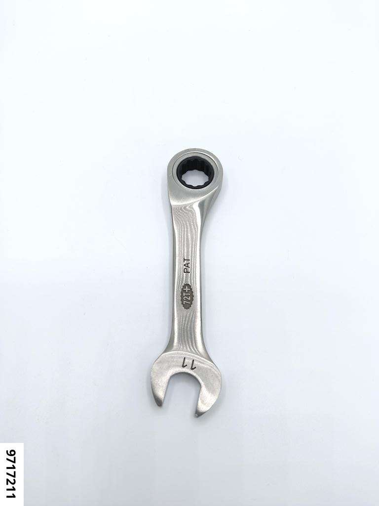Ring-Maulschlüssel SW11 kurz mit 72-Zahn MULTIGEAR