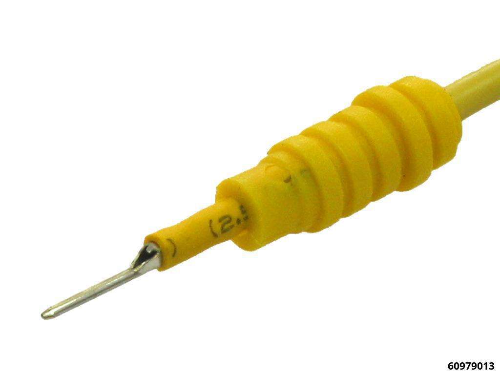 Kabelschuhverbinder V rund 0,8 mm gelb