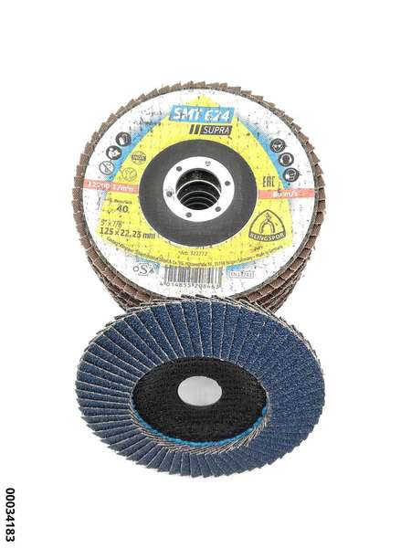 hansewerkzeug 10er-Pack Zirkon-Disc.-Gew. 125 x 22,23 mm Korn 40 (VE10)