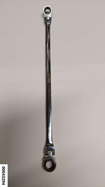 hansewerkzeug Gelenk-Doppelring-Ratschenschlüssel extra lang SW12x14