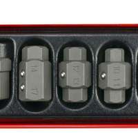 Oil service key set set 7 pieces in a metal box