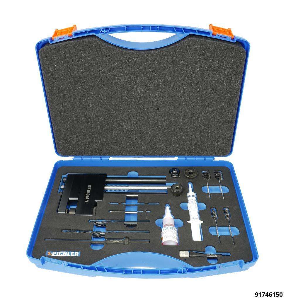 Drilling-out kit VAG 4-link bolt with cleaning brushes VW / Audi / Skoda