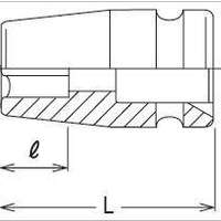 Schlagstecknuss 3/4" SW 21 12-kant 53 mm lang zum Lösen der Federbrieden