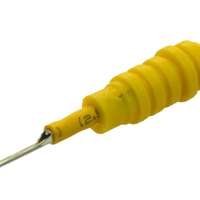 Connecteur de cosse de câble V rond 0,8 mm jaune