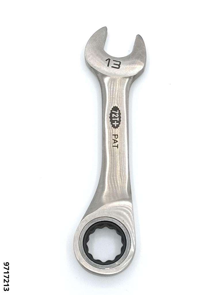 Ring-Maulschlüssel SW13 kurz mit 72-Zahn MULTIGEAR
