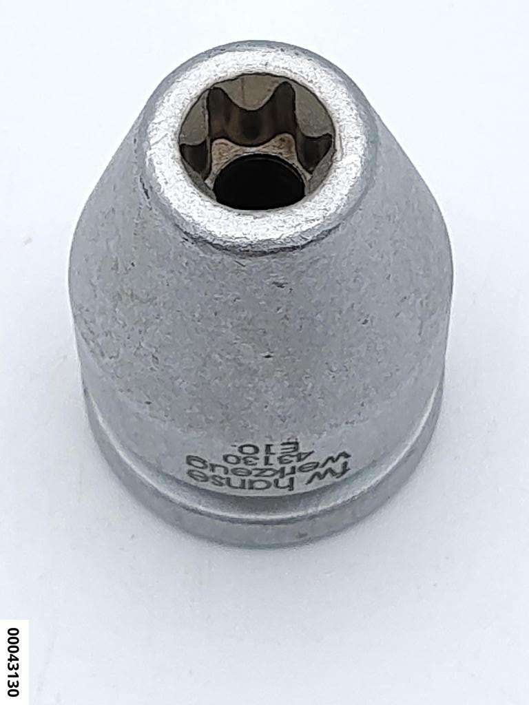 hansewerkzeug Kraftstecknuss 1/2" Aussentorx E10* Länge 38 mm