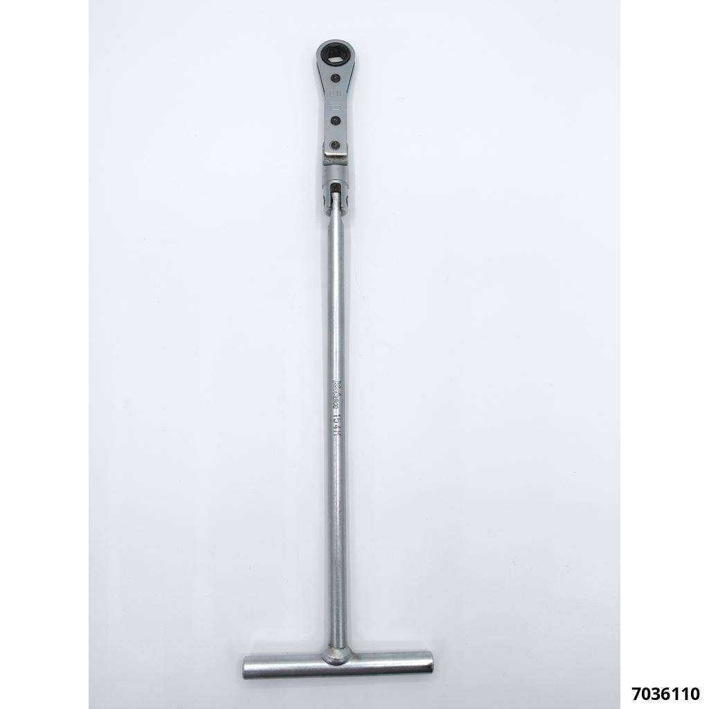 Clé polygonale avec cliquet SW 10 poignée en T 210MM 2