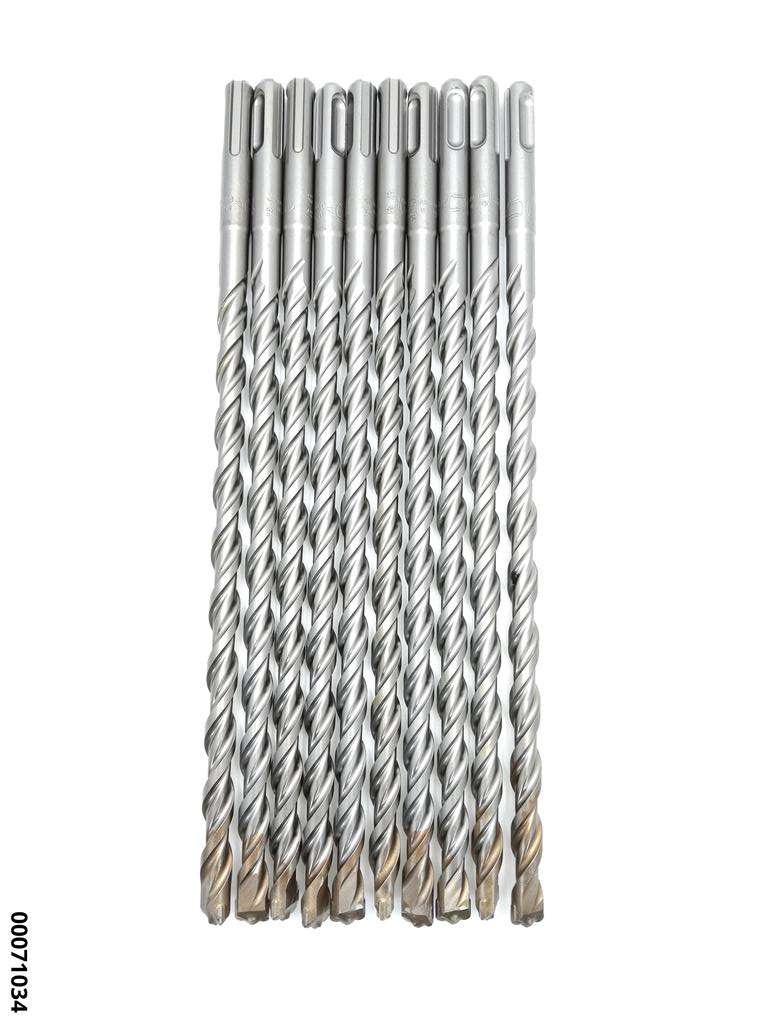 Silverhammerbohrer-10er PAKET  F 4 SDS plus 10,0 x 260 /200 mm (VE10 Stück)