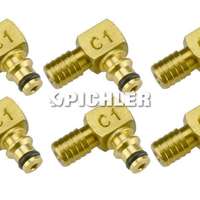 CR Injector connectors Model C1 for Bosch injectors 90 ° brass, (standard) 6 pcs