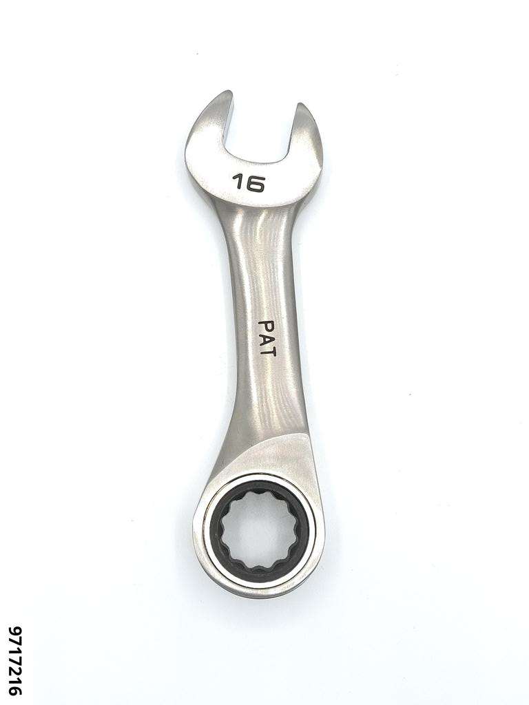 Ring-Maulschlüssel SW16 kurz mit 72-Zahn MULTIGEAR