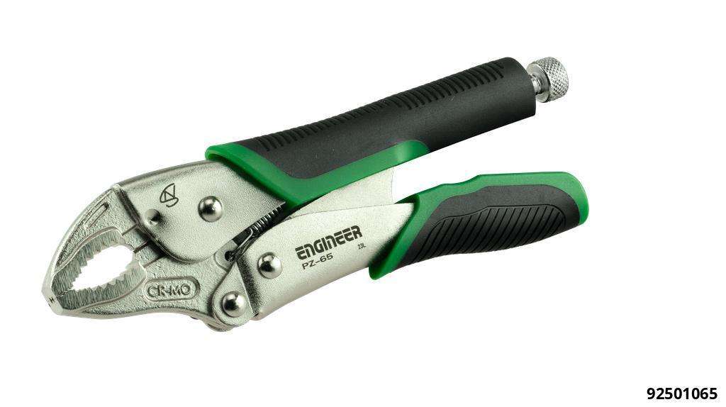 Gripzange ENGINEER 185mm Längsgreifmulde Quick release Mechanismus ,Highgrip