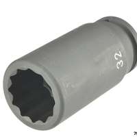 Schlagstecknuss 3/4" SW 32 12-kant Länge 100 mm 16305M 32mm