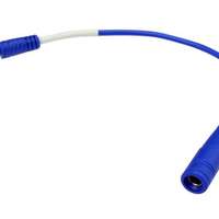 Connecteur de cosse de câble femelle ave cosse de cable ronde bleu 4,0 mm