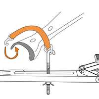 Universal under vehicle engine and gearbox support