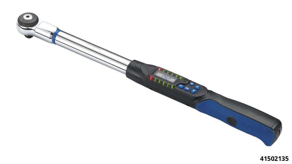 Digital torque wrench 3/8", (6,8) 27 - 135 Nm incl. rotation angle with rectangular socket 9x12